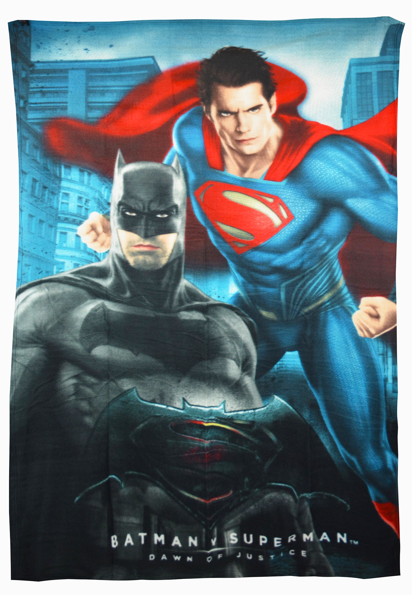 Batman vs Superman 'Action' Panel Fleece Blanket Throw