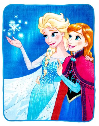 Disney Frozen 'Lights' Coral Panel Fleece Blanket Throw