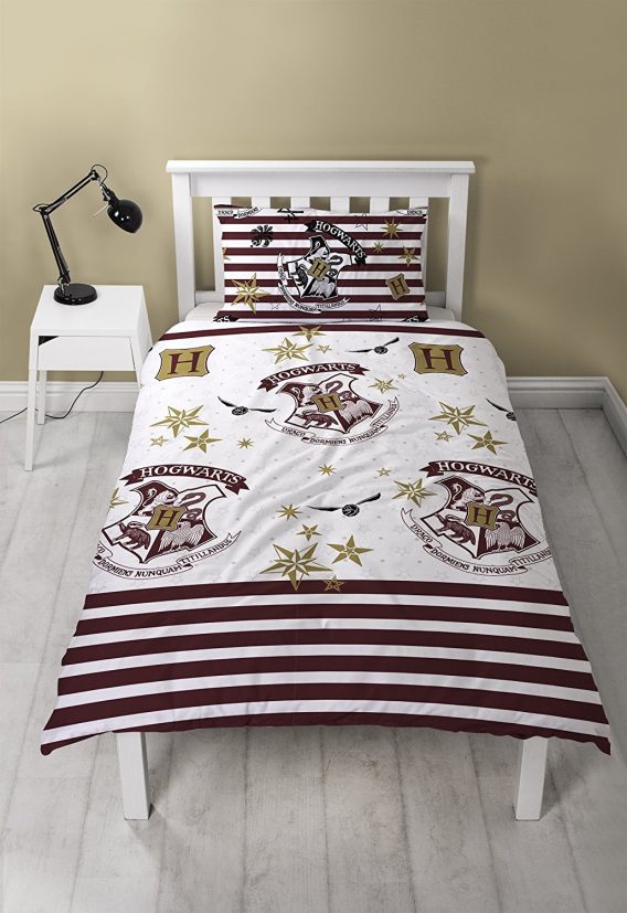 Harry Potter Single Reversible Duvet Rotary Bed Quilt Cover Set
