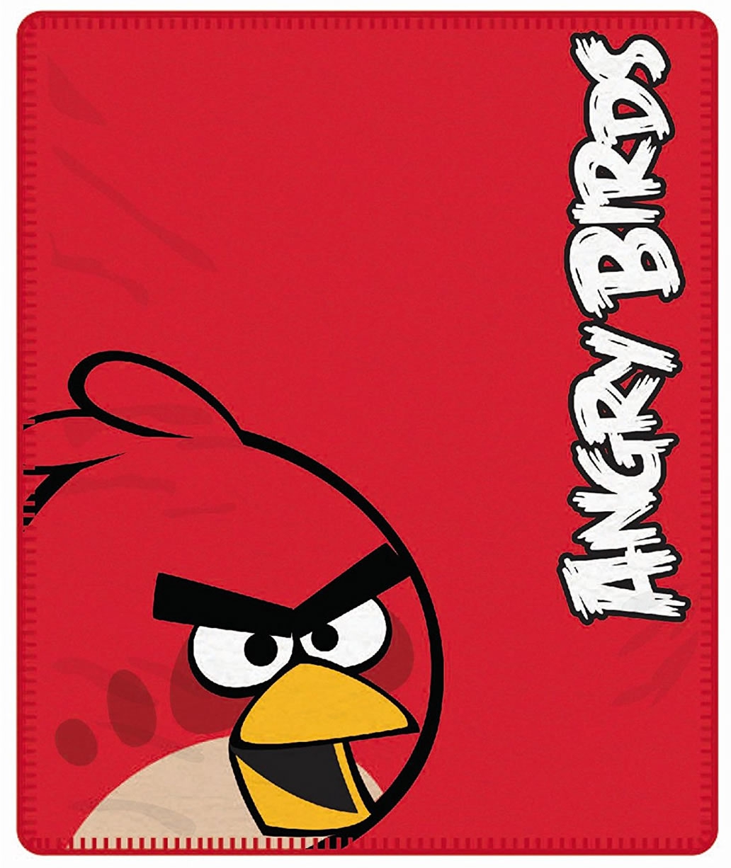 Angry Birds Red Panel Fleece Blanket Throw Bubblebedding Online Store