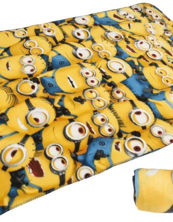Despicable Me Minions 'Expressions' Panel Fleece Blanket Throw