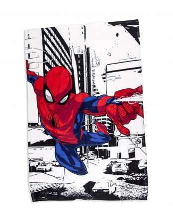 Disney Spiderman Metropolis Super Soft Panel Fleece Blanket Throw