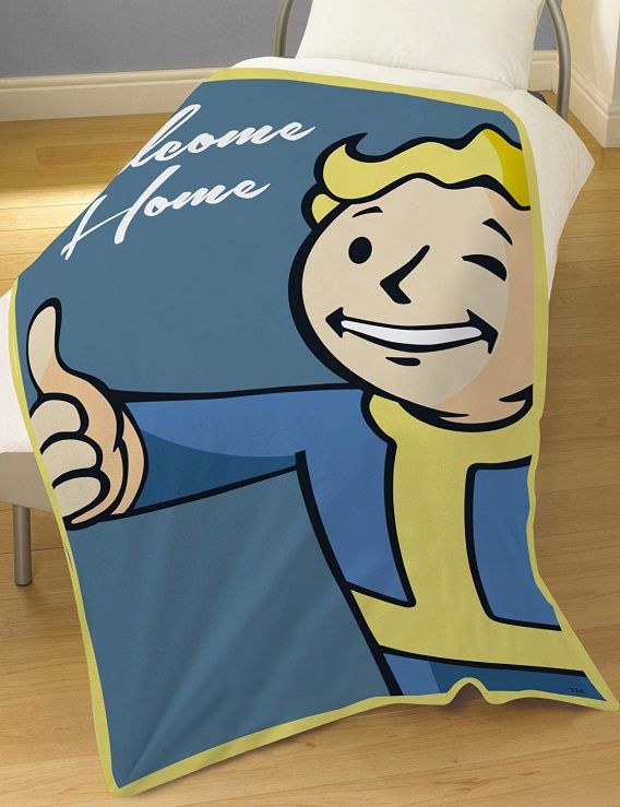 Fallout Multi Colour Panel Fleece Blanket Throw