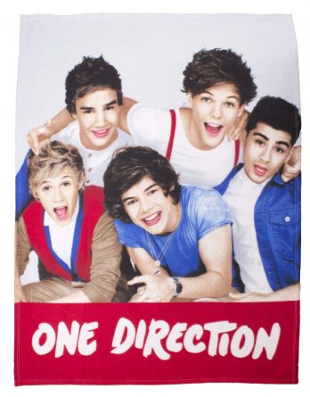 One Direction 'Craze' Panel Fleece Blanket Throw