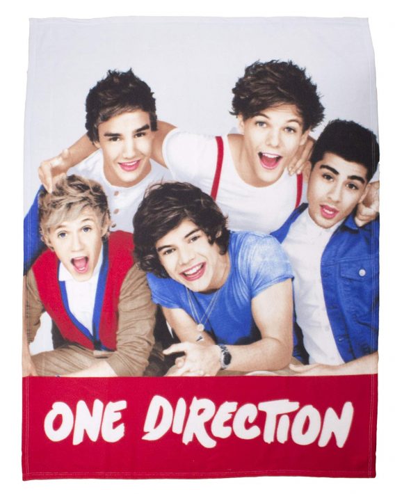 One Direction 'Craze' Panel Fleece Blanket Throw