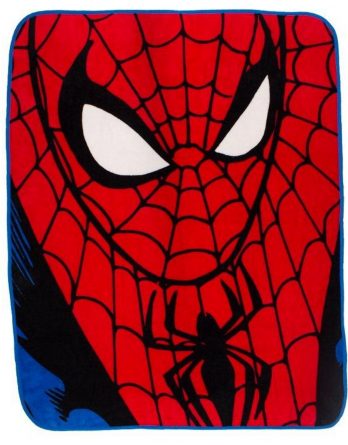 Spiderman 'Identity' Coral Panel Fleece Blanket Throw